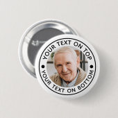 Aangepaste fototekstkleuren ronde button 5,7 cm (Voorkant /achterkant)