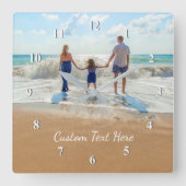 Aangepaste fototekstmuur - Klok uw ontwerp - Zomer (Voorkant)