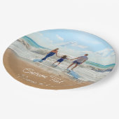 Aangepaste fototekstnaam Papieren Borden Uw ontwer Papieren Bordje (Gekanteld)