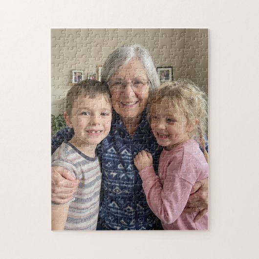 Aangepaste fototemplate cadeau legpuzzel (Verticaal)