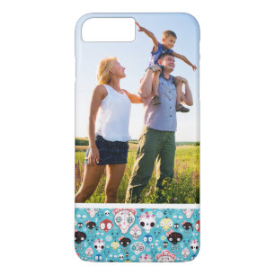Aangepaste fototextuur lachschedel 	iPhone 8/7 plus hoesje