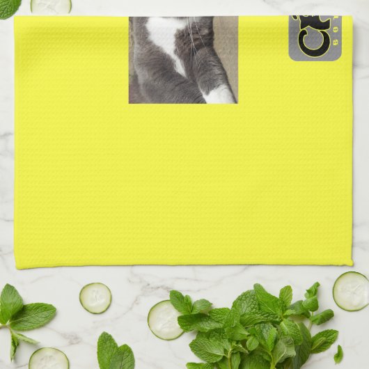 Aangepaste fototheedoek theedoek (Gevouwen)