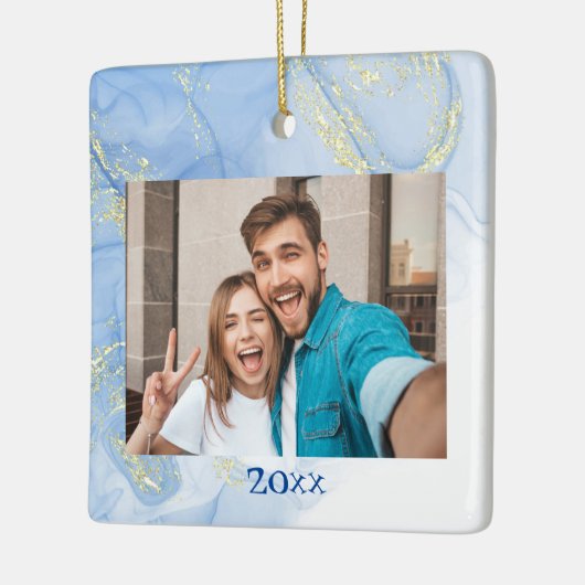 Aangepaste fototoetsenbord keramisch ornament (Links)