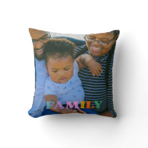 Aangepaste fototypografie Modern  Sierkussen