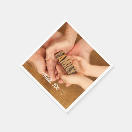 Aangepaste Fototypografie servet