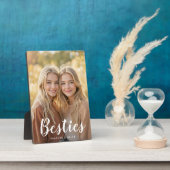Aangepaste fototypography tafelplaque met standaar fotoplaat (Zijkant)