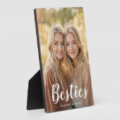 Aangepaste fototypography tafelplaque met standaar fotoplaat (Zijkant)