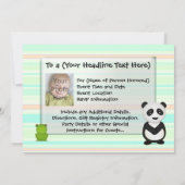 Aangepaste fotouitnodiging, Baby voor/achter... Kaart (Achterkant)