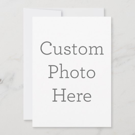 Enkele uitnodiging, Maat: 12,7  x 17,8 cm, Papier: Signature Mat, Enveloppen: Wit (Voorkant)