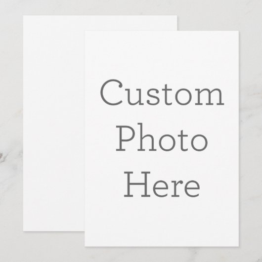 Enkele uitnodiging, Maat: 12,7  x 17,8 cm, Papier: Signature Mat, Enveloppen: Wit (Voorkant / Achterkant)