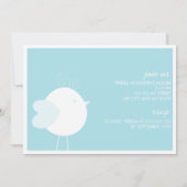 Aangepaste fotouitnodigingen voor Baby showers vog Kaart (Achterkant)