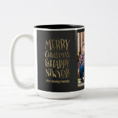 Aangepaste fotovakantie voor Merry Wishes Mok (Links)