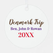 Aangepaste fotoversiering - cadeau voor reishanden metalen ornament (Achterkant)