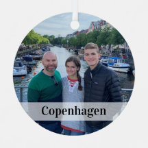 Aangepaste fotoversiering - cadeau voor reishanden