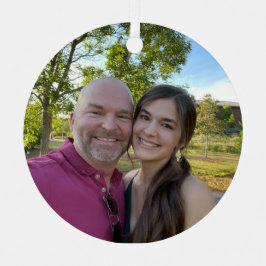 Aangepaste fotoversiering - cadeau voor vaders doc metalen ornament