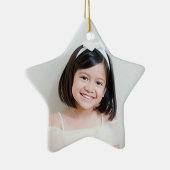 Aangepaste fotoversiering keramisch ornament (Rechts)