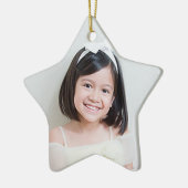 Aangepaste fotoversiering keramisch ornament (Links)