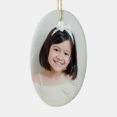 Aangepaste fotoversiering keramisch ornament (Rechts)