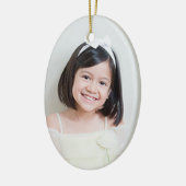 Aangepaste fotoversiering keramisch ornament (Links)