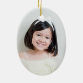Aangepaste fotoversiering keramisch ornament (Achterkant)