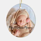 Aangepaste fotoversieringen keramisch ornament (Links)