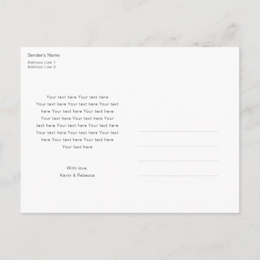 Aangepaste fotozwangerschap aankondigingskaart (Achterkant)