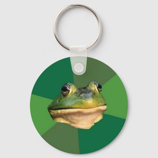 Aangepaste Foute Bachelor Frog-Sleutelhanger Sleutelhanger (Voorkant)