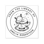 Aangepaste Fox Bookplate Stamp Zelfinktende Stempel (Design)