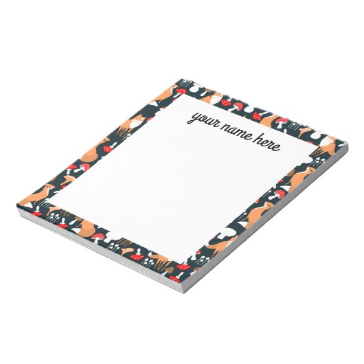 Aangepaste Fox-laptop Notitieblok (Linkerzijde)