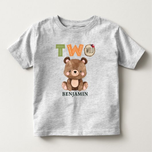 Aangepaste Fox Two Wild Woodland 2e verjaardag tot Kinder Shirts
