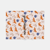 Aangepaste foxes Fleece Blanket (Voorkant (Horizontaal))