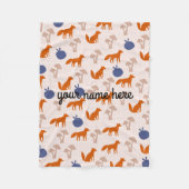Aangepaste foxes Fleece Blanket (Voorkant)