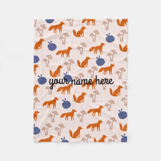 Aangepaste foxes Fleece Blanket (Voorkant)