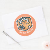 Aangepaste fragiele Stickers voor kleine bedrijven (Envelop)