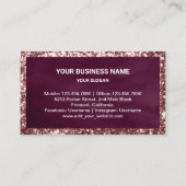 Aangepaste frambose bakkerij visitekaartje (Achterkant)