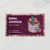 Aangepaste frambose bakkerij visitekaartje (Voorkant)