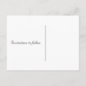 Aangepaste frame bewaar de datum: Gescheurde frame Aankondigingskaart (Achterkant)