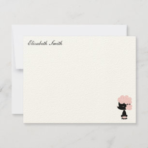 Aangepaste frank voor voetstuk - dank je opmerking kaart