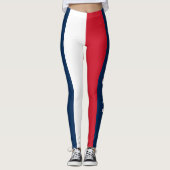 Aangepaste Frankrijk Print | Gepersonaliseerde Fra Leggings (Voorkant)