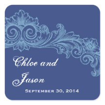 Aangepaste Frans en Baby Blue bruiloft