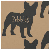 Aangepaste Franse Bulldog Dog Fabric Stof (Close Up)