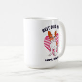 Aangepaste Franse Bulldog Dog mam-tekst Koffiemok (Voorkant rechts)