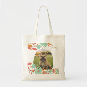 Aangepaste Franse Bulldog Foto & Naam Franse hond Tote Bag