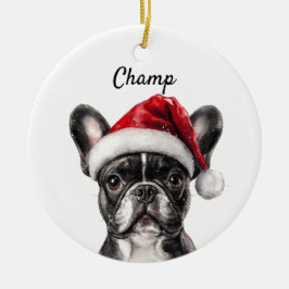 Aangepaste Franse Bulldog Keramisch Ornament