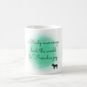 Aangepaste Franse Bulldog Mok in Mintgroene Waterv (Center)