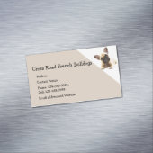 Aangepaste Franse bulledogs Dog Pet Animal Logo Bu Magnetisch Visitekaartje (Voorbeeld)