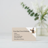 Aangepaste Franse bulledogs Dog Pet Animal Logo Visitekaartje (Staand voorkant)