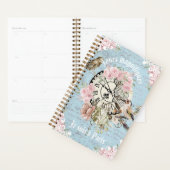 Aangepaste Franse Ephemera kunstwerk Vogels bloeme Planner (Display)