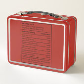 Aangepaste Franse Lunchbox - Gepersonaliseerde Hon (Achterkant)