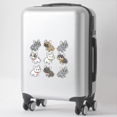 aangepaste franse sticker kunst (Koffer)